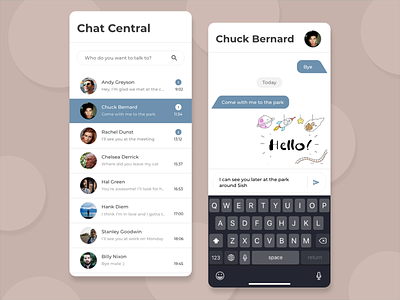 Chat Central - Android & Flutter UI Kit android app sample chat app chat app android chat app flutter chat central font montserrat free android app free chat app ui kit free font free ui kit freelance android designer freelance research ui graphic design messaging app texting app ui ui kit ui ux uplabs ux