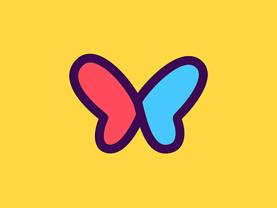 Flapper app icon logo minimalism
