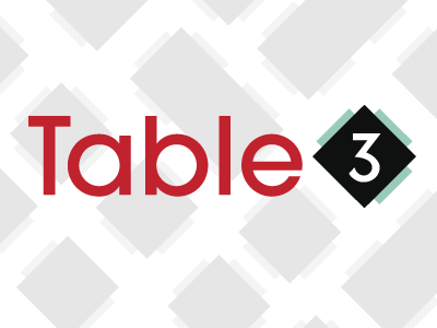 Table 3 Logo clean logo minimal modern