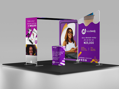 Booth design graphic design