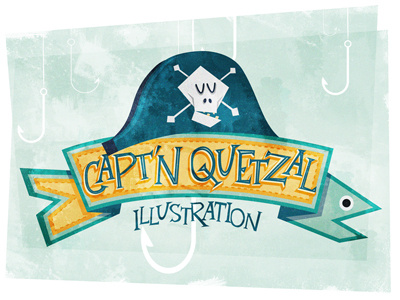 Capt'n Quetzal Lettering drawing illustration lettering