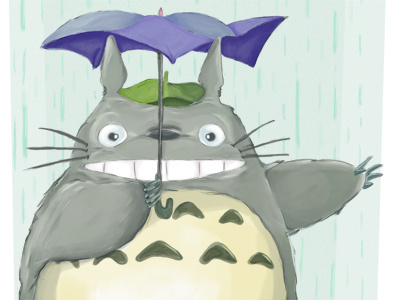 Everybody Loves Totoro painting totoro