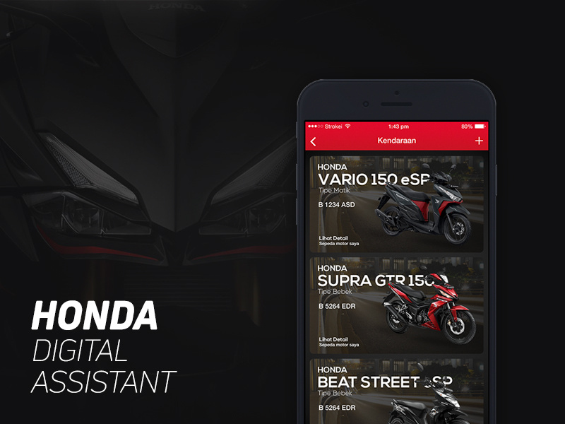 Honda Digital Assistant mobile iphone assistant honda ios app concept designer ux ui