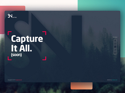 SN Capture Landing Page design landing page ui ux web website