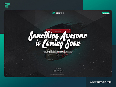 Coming Soon design landing page ui ux web website