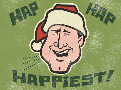 Hap Hap Happiest! caricature chase chevy christmas clark classic comedy griswold illustration papertuity studioworks vacation vintage