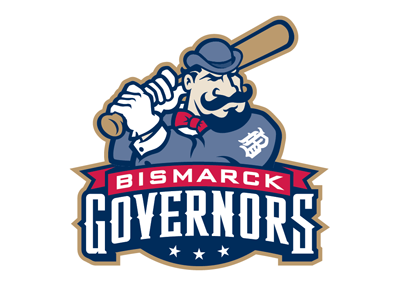 Bismarck Governors Mascot Logo baseball bismarck governors logo