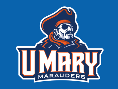 University of Mary Marauders athletic bismarck college college sports design icon illustration logo marauder typography university
