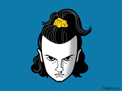 11 caricature el eleven illustration minimalist netflix strangerthings3 strangerthingstv vector