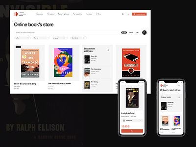 SFU Library Publishing House \ New case on Behance behance black bookstore clear design figma library publishing house ui web