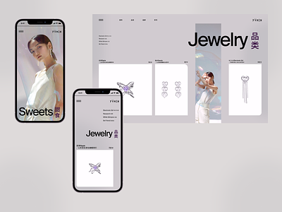YVMIN cards chinese clean clear design ecommerce fashion fashion brand jewellery jewelry jewelry shop shop ui ux web