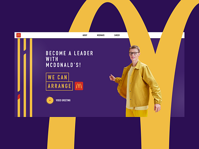 McDonald's Career burger career clear design figma mcdonalds person purple ui web yellow