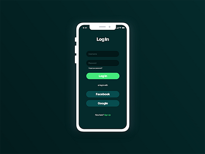 DailyUI #001 Login Screen by Beto Martinez on Dribbble