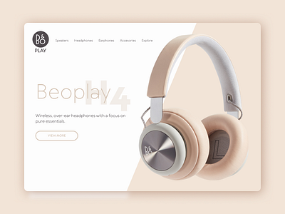 DailyUI #003 Landing Page dailyui headphones landing page web