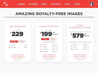 DailyUI #030 Pricing