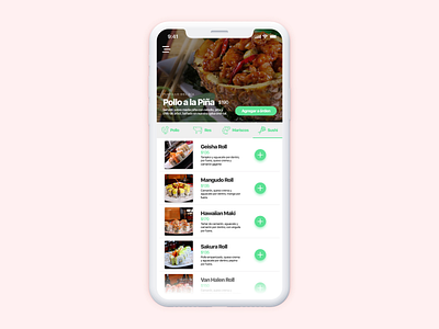 DailyUI #043 Food/Drink Menu app dailyui drink food interface menu restaurant
