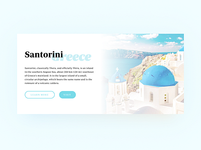 DailyUI #045 Info Card card dailyui greece info santorini travel