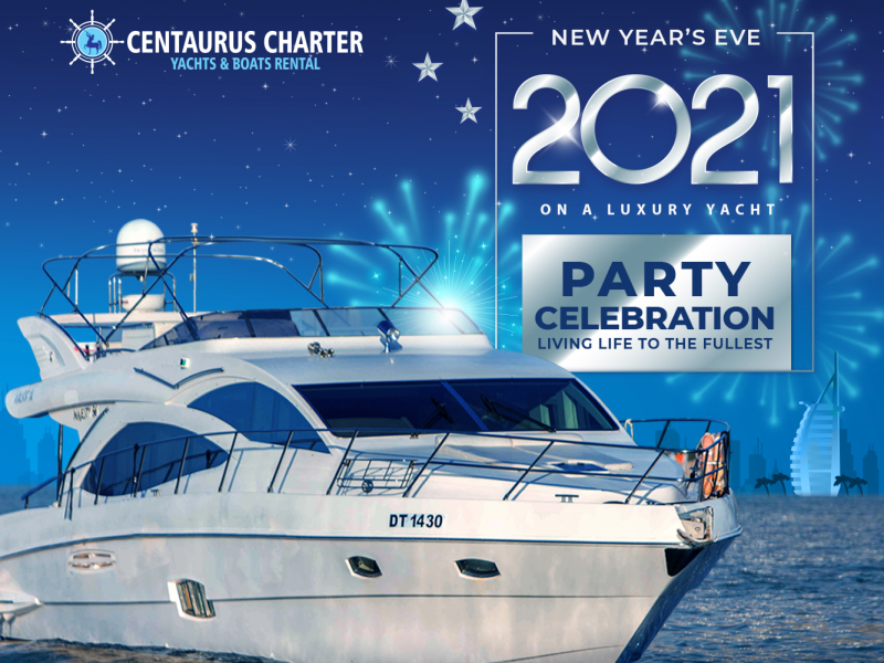 New Year Eve Yacht Party Packages by Centaurus Charter on Dribbble