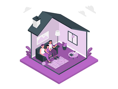 Stay at home Flat art animation free gif download animation art branding design flat illustration minimal ui ux vector