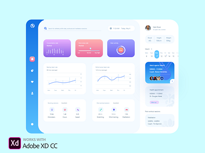 Clinic dashboard UI Design clean dashboard