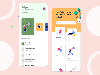 Online Courses App UI Design Concept