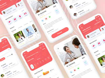 Doctor Appointment App UI Kit (Freebies) branding design design doctor doctor app doctor appointment freebie freebies ui user experience user interface design userinterface ux
