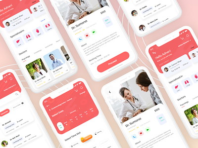 Doctor Appointment App UI Kit (Freebies)