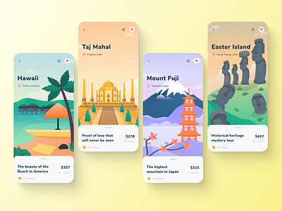 Fourst- Travel App Explore Screen ✈️