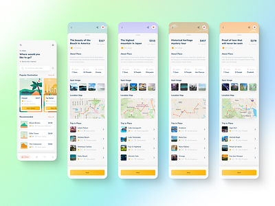 Fourst- Travel App Explore Screen - Part 2 ✈️