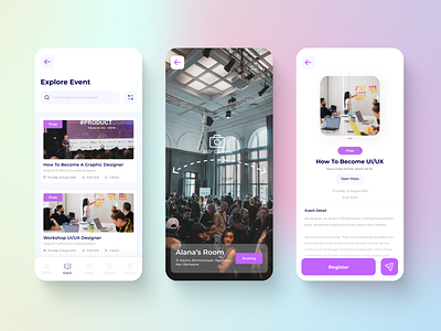 Co-working App - UI Design 🖥️ (Part-2) 360 business cafe card co working coffee design icons mobile office product design task toglas typography ux ui workspace