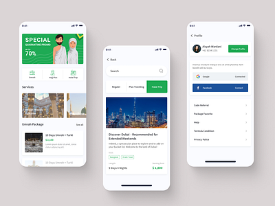 Hajj & Umrah Booking app app best design card clean design dribbble best shot explore figma free ios maps mobile shanaws ui ux