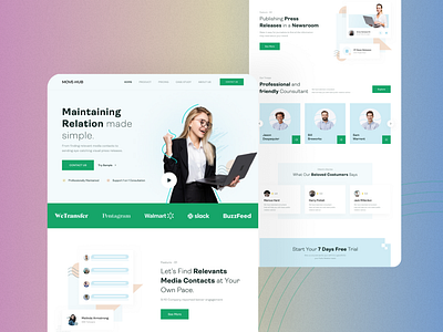 Customer Service Landing Page