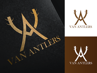 Logo - Van Antlers artwork branding design icon illustration logo logo design logotype minimal monogram letter mark