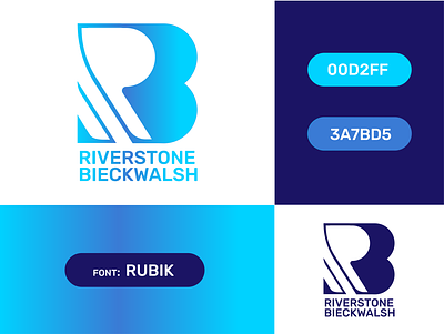 Logo - Rivertstone Bieckwalsh artwork branding design icon illustration logo logo design monogram letter mark typography vector