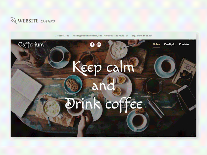 Cafferium interface ui website