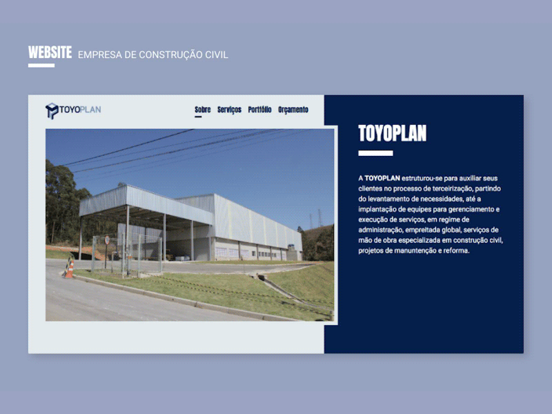 Toyoplan - website interface ui website