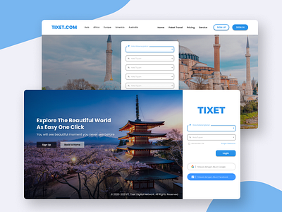 TIXET - Ticket Reservation Website bootstrap css figma html5 javascript laravel visual studio code web design web development website website concept