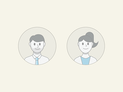 Avatars avatar character female girl guy illustration male minimal people vector