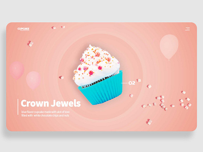 Cupcake - online store baking cake cupcake cute food marshmallows pink ux uxui web design ymmy