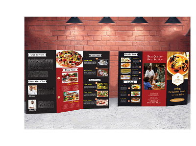 Resrurant Food Menu Card Design banner bifold bifoldbrochure branding brochure layout brochure mockup brochure template design graphics menu menu card professionalbrochure trifold web web banner