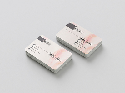 modern business card for cosmetic company