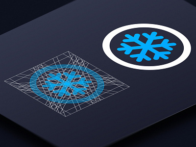 Frost Icon energy freeze frost geometry icon meritt merittthomas snow