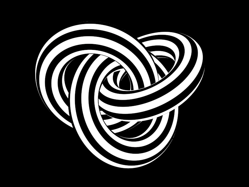 Gestalt Rings black gestalt gif loop looping meritt merittthomas optical illusion white