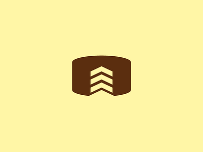 Cake cake coffee gestalt icon mark meritt merittthomas minimal yellow