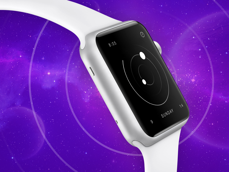 Frontier - Apple Watch Clock Face frontier apple watch clock face skin space minimal meritt merittthomas
