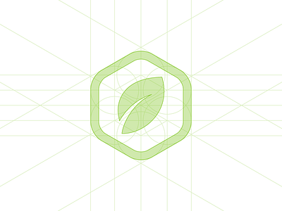 LivingSmart - Mark (Geometry) geometry green health hexagon leaf living logo meritt merittthomas oraganic smart