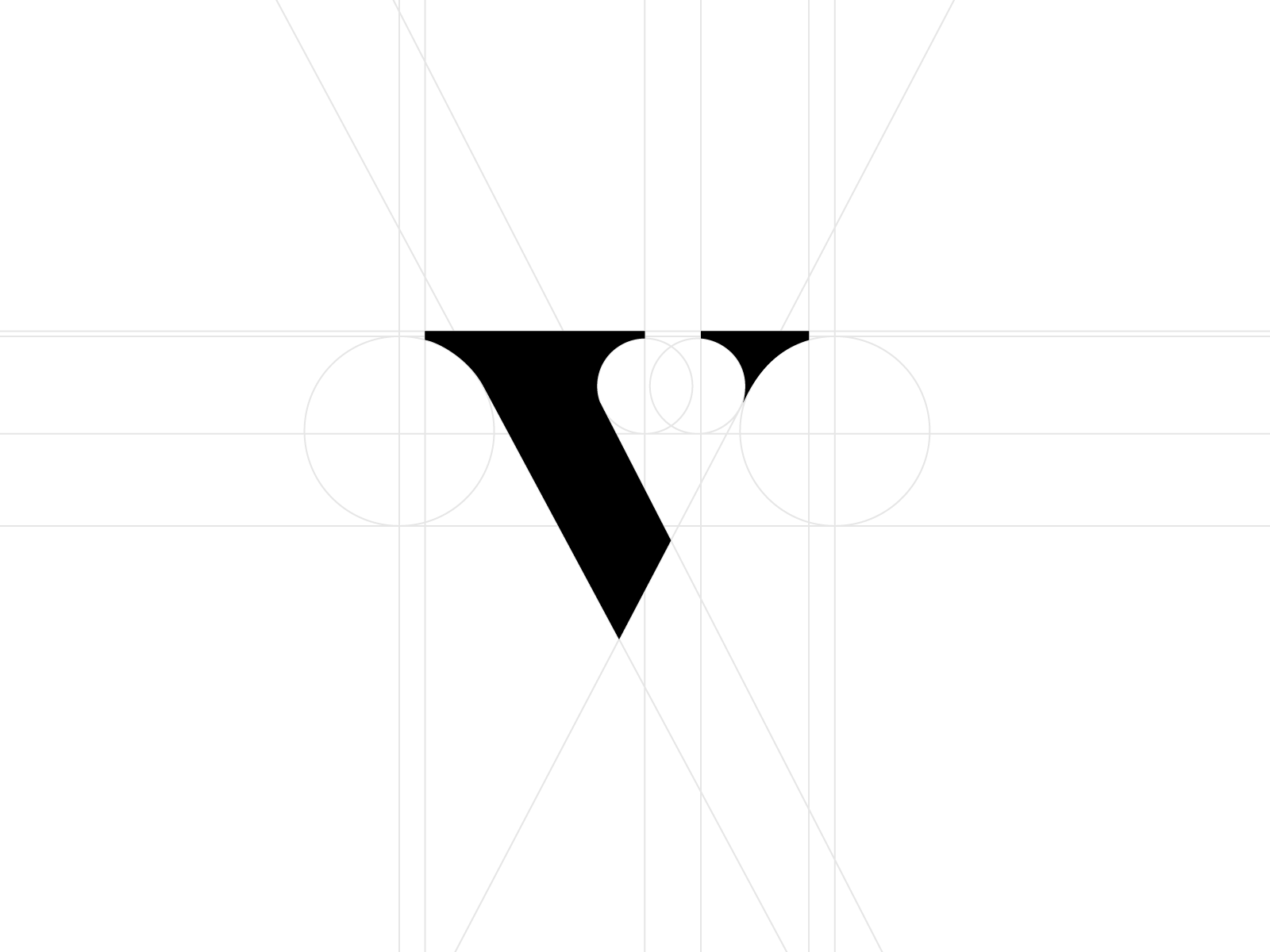 Графический дизайн буквы v