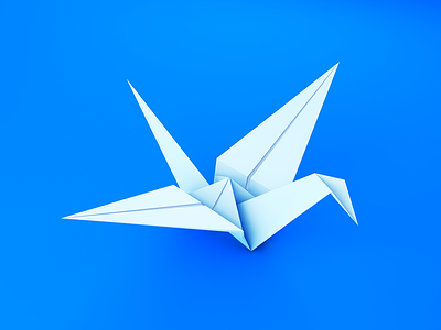 Fold crane fold material material design meritt merittthomas origami paper