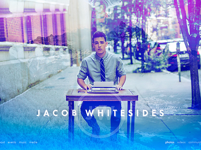 Jacob Whitesides gradient home jacob meritt merittthomas music ui ux whitesides