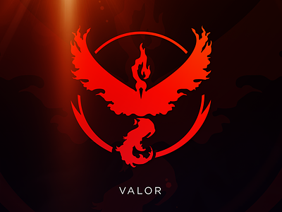 Valor: Pokemon GO Team Logo [Vector Download] download free freebie instinct mystic pokemon pokemon go team teams valor vector